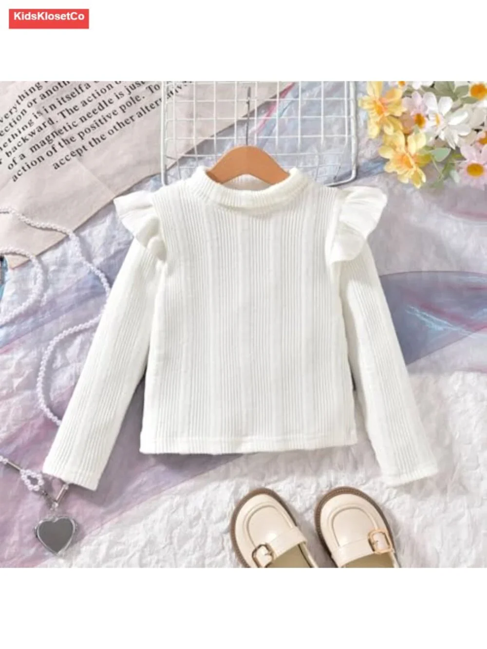 Toddler Girl Corduroy Pinafore Overall Dress Set 2-7 Years